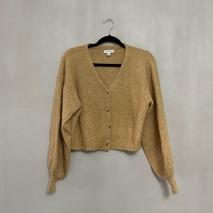 TOPSHOP beige neutral cardigan